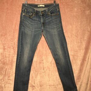 Womens Dark Wash Skinny Too Low Jeans Size 9